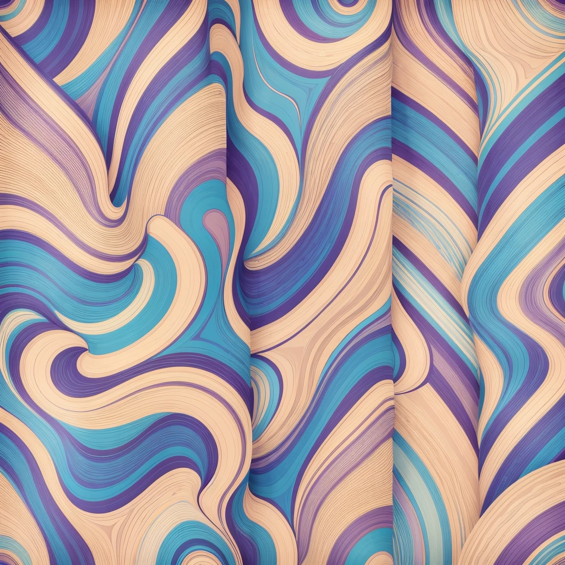 abstract flowing patterns, pastel neutral cool colors, poster (posterCubes style:1), repeating pattern