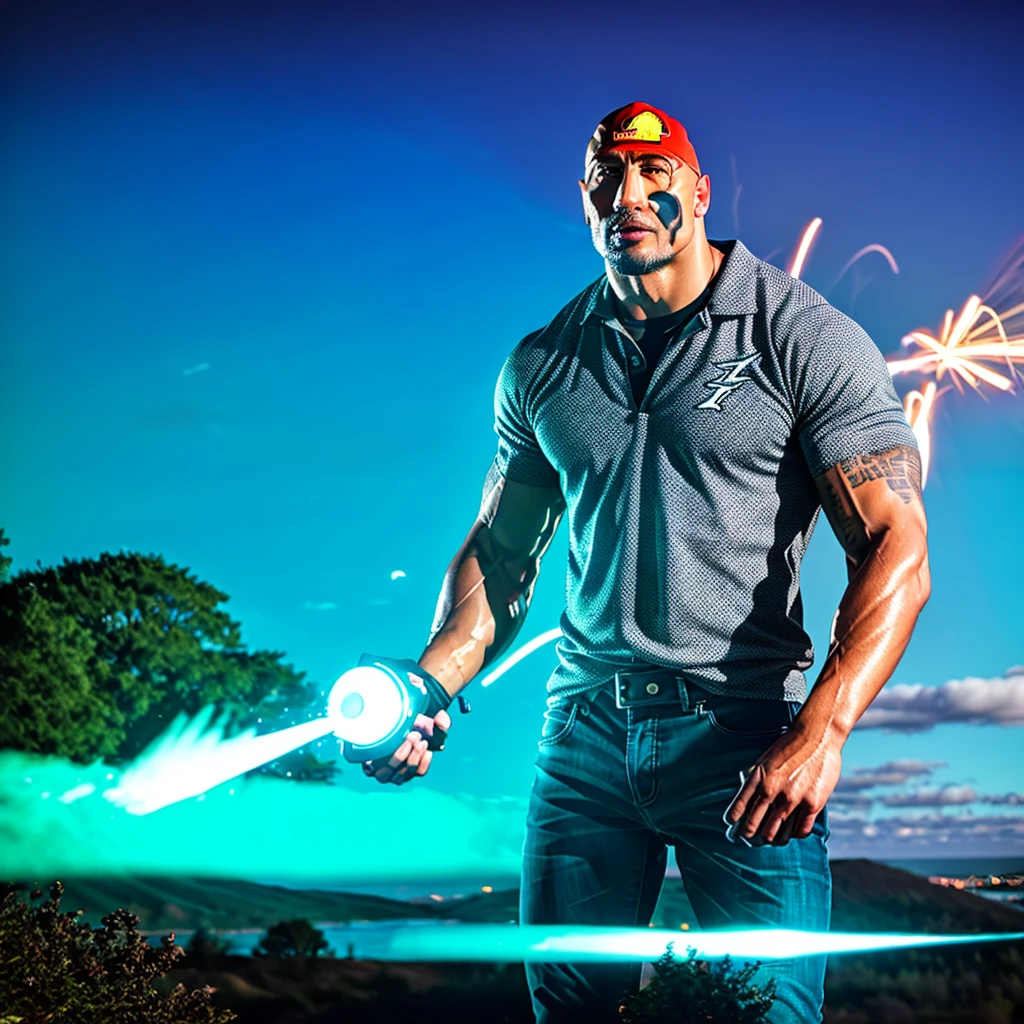 Dwayne Johnson photo of th3r0ck a strong man with muscular arms and a chiseled physique, naturalistic background, vibrant colors, professional lighting, photorealistic rendering, high-resolution image, detailed facial features, intense gaze. symmetrical meticulously intricate ultra_high-details luminescence volumetric lightning contrast ultra_high-resolution ultra professional Photorealistic ultra_high_quality ultra_sharp-focus accurate max perfection reflex extreme improved Octane-rendered opengl-shaders glsl-shader XT3 DSLR UnrealEngine5 romm rgb pbr vivid sundrop color-coded shading volumetric Lightning contrast vivid backlight cinematic moonlight, Saturate, reflection, --v 6 --s 1000 --c 20 --q 5