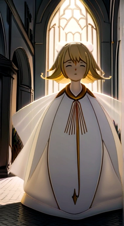 ((Masterpiece)), ((Best Quality)), 8k, High Definition, super detail, (beautiful elf), (white dresses,Transparent, Set with yellow gold edges), (The shawl of blonde hair was scattered.), (expression eyes closed) (sleep on the grass 1.6) (Full body screen 1.4) The work of art is a masterpiece., Con la Best Quality y super details, Shot in 8k High Definition. Fotógraforealist, realist, Las ilustraciones muy detalladas son realists, Octane representation
