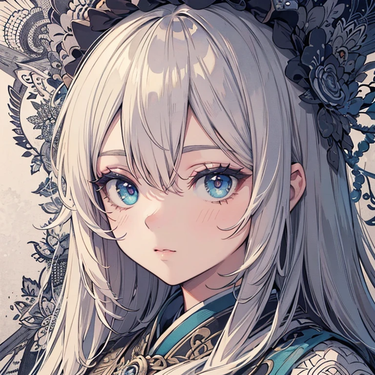 wallpaper, Super detailed, (((Very detailed eyes and face))), profile, masterpiece, Highest quality, Realistic portraits, (ZenTangle, Mandala, Tangle, EnTangle), Complex clothing, Very detailed, Dynamic Angle, The most beautiful form of chaos, elegant, Asian Taste