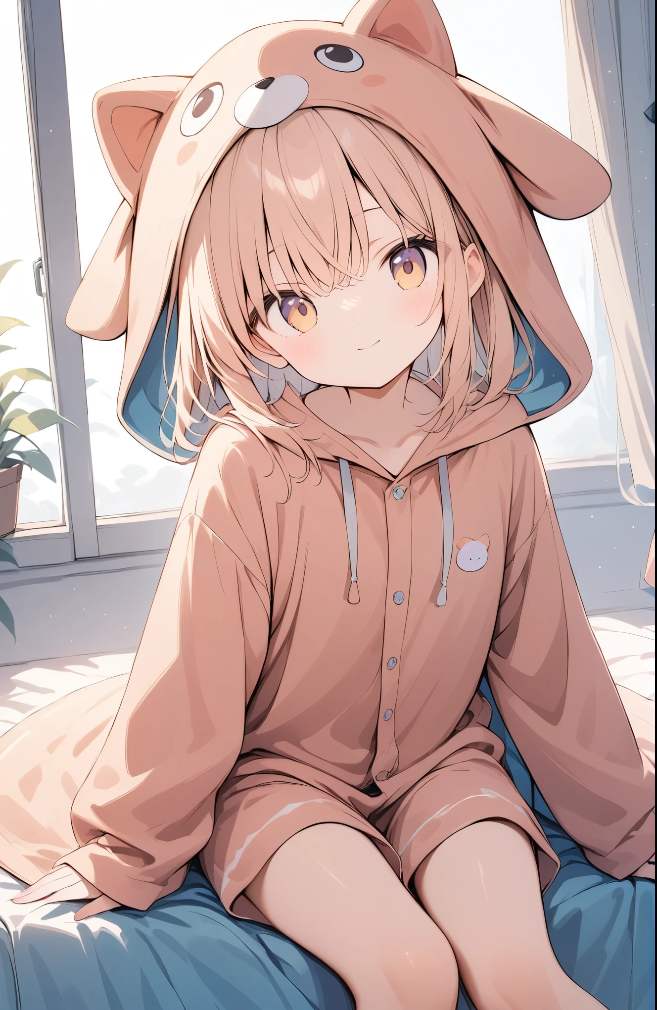 超High resolution, Attention to detail, high quality, High resolution, 最high quality, 4K, 8K, Awards、(Kigurumi Pajamas)、(あくび),cute