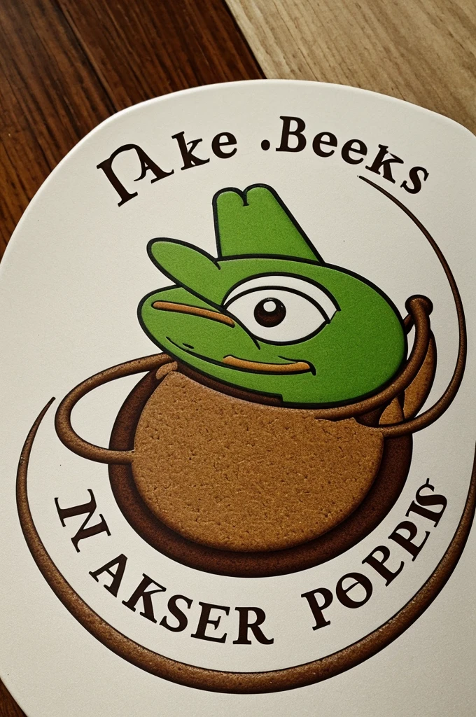 A baker logo with the name Beker los pepes