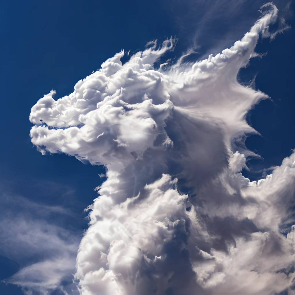 a cloud that looks like a dragon