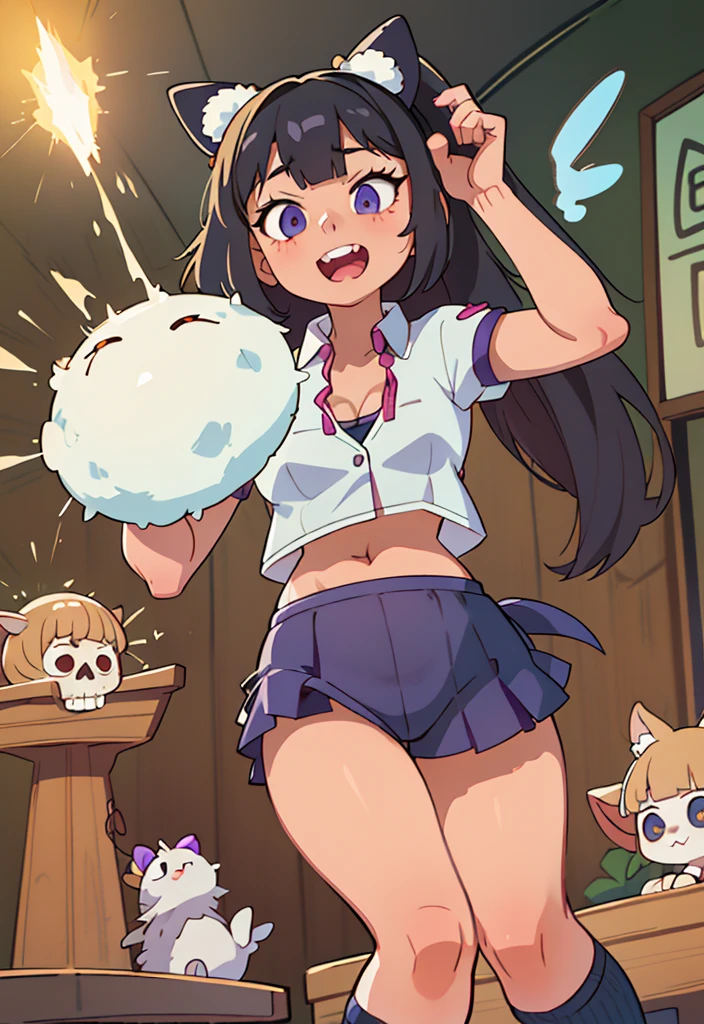 Furry, White fur, Beautiful light and shadow, Zhou Haoguang, Very fine fur, Volumetric light graffiti art, skull fashion, Neon color))), Carne Griffith CFguanxiaoyuQF, One girl, Highest quality, (Tabletop:1.2), 非常にdetailedな, One Girl, alone, Looking at the audience, (Upper Body:1.2), Erotica、Highest quality, Very beautiful, Very delicate 8K wallpaper, Super beautiful girl, masterpieceのface, (masterpieceの目:1.5), (Pixie Cut Hair:1.3),Gal, (Anatomically correct,),masterpiece, Highest quality, Raw photo, Photorealistic, face, unbelievably ridiculous, Beautiful girls, cute, Blunt bangs, Depth of written boundary, High resolution, 超detailedな, detailed, ighly detailedd, extremely detailedd eye and face, Sharp pupils, Realistic students, Sharp focus, Cinema Lighting,masterpiece, (Highest quality: 1.2), (Super quality: 1.2), figure, (Very delicate and beautiful: 1.2), Film Angle, floating, (Beautiful detailing: 1.1), (Detail Light: 1.1), Film Light, Highest quality:0.8), (Highest quality:0.8) Beastman Wolverine Girl Princess Mononoke Sideburns Cyberpunk Wolf Girl,Flexible outfit、Hairy、ケモガールHighest quality:0.8), (Highest quality:0.8), Perfect anime illustration, A girl with a casual side ponytail and cropped hair、Future punkish distressed jeaniddle finger up。Sneakers that look light on the feet。light blue lip。Sharp Eyes。Overall image of a toned body。Fluffy animal tail、もふもふの体毛オオカミのようにHairy身体。Furry body、Smoking a cigarette、Smoke clings to the body、A room filled with purple smoke