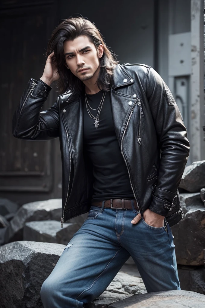 Rock style man