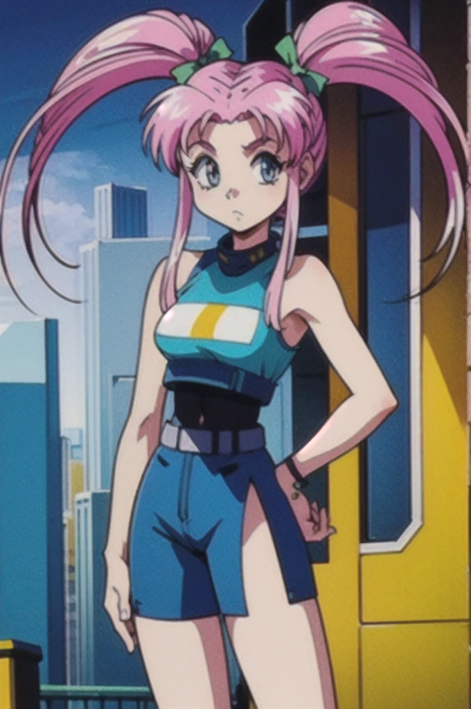 masterpiece, Highest quality, One girl, View your viewers, Super detailed, Urban graffiti, vibrant street art, Creative Expression, colorful, Long Hair, Twin tails, Pink Hair