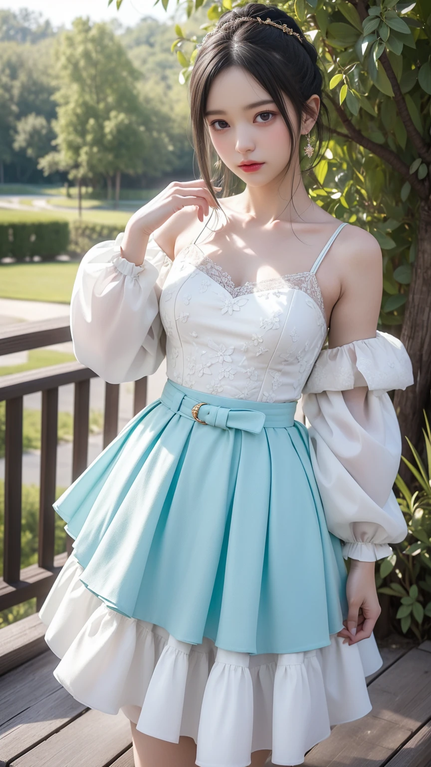 (Highest quality),((8K))(Very detailed)(photographクラスのテクニック)On the bridge,Model in gorgeous dress,Standing there gracefully。Her makeup is exquisite,Deep eye makeup,Bright lip color,彼女をさらにCharmで感動的に見せます。Her figure勢はconfidenceに満ちていて自然で、Tall and straight、Steps are light、すべての動きが女性的な魅力とconfidenceに満ちています。 Her dress is beautifully designed、The details are very well done。The skirt is fluffy,Lots of layers,I just can&#39;t wait to touch it。She wore a thin gold belt around her waist.,彼女の体型をover璧に披露します。彼女のハイヒールもとてもbeautifulです,The heel is thin,Crystal-encrusted upper,Make her walk more gracefully。 全体の形はover璧です、people々It&#39;s possible, but it&#39;s no use being fooled by it.。Her figure,Make pedestrians on the bridge stop and look,They cast envious glances。She&#39;s like a princess、Elegance、confidence、beauty、people々Captivate。((A woman standing by the pool at an old castle))、Highest qualityの作品、Actual work、Ultra Premium Graphics、8K HD CG Works、High Quality Graphics、High-definition CG works、10x pixels、Ultra-fine detail:1. 1、High technical level:1.1フォトReal、Natural light:1. 5、Light Effects(バーチャルLight Effects:1.8)、((Straight Van、Princess Van))、((Very Heavy、Volume Bang:1.1)、((Very Long、Very Heavy、Very Volume Side Lock:1. 1)、Hime cut、Straight bangs、Round face ugly bangs、Ugly long bangs、Bangs straight、(masterpiece、Highest quality:1.5)、(ウルトラファイン8K CG:1.4)、(ハイパーReal:1.25)、(Real:1.1. 4)、((Golden white hair))、Thin eyebrows、High nose、Nice red lips、Rosy Cheeks、Delicate makeup face、Cute face、over璧なバランスの顔、()、A light-toned foundation enhances the clarity of your skin.。 ((Off-the-shoulder semi-transparent white floral tank top)),(No skirt),((Panties with the same floral pattern as the tank top)) 40k、photograph、、Highest quality、(1. Beautiful eyes、Light Hair、White skin、Mr. miss.々Pose、((Medium chest、:1.1))、Highest quality、Tabletop、Ultra-high resolution、(Real:1.4)、RAWphotograph、(Perfect Figure)、(slim、:1.3)。 3)、slimな腹部、over((Golden-haired woman)),((Straight bangs、Princess bangs)),((Very heavy、Very voluminous bangs:1.1)),((Very long、Very heavy、Very voluminous side locks:1. 1))、Hime cut、Straight bangsヘアスタイル、Long Hair、The bangs are cut straight、(masterpiece、Highest quality:1. 5), (超精細8K CG:1.4), (Hyperrealistic:1.25), (Photorealistic:1.25), (Real:1.4), COWBOY SHOT, (smile:1.3)、。 1 Japan Beautiful Girl、19 years old、Supermodel、Japanese Idols、(smile)、(Medium sized chest)、Sweat Muscles, (Full Body Shot), ((Floral panties are visible on a white background))、8K、Highest quality、Highest quality、beautiful、Charm、Captivating appearance、blue eyes、Light Skin Tone,((Poolside pose collection)),((Dynamic Pose))、((Sexy pose))、((Raise your arms、Underarm)）、((Micro Bikini)),