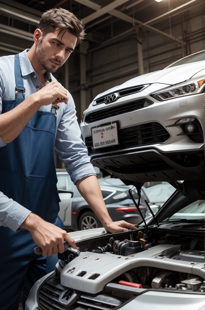 become a mechanic repairing cars 
