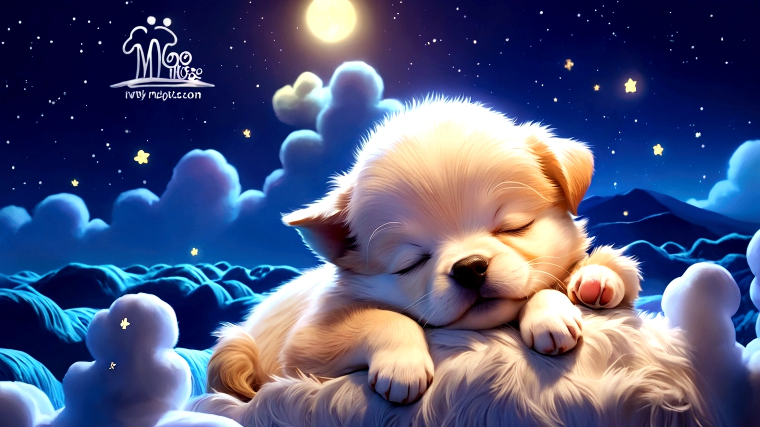cute puppy sleeping