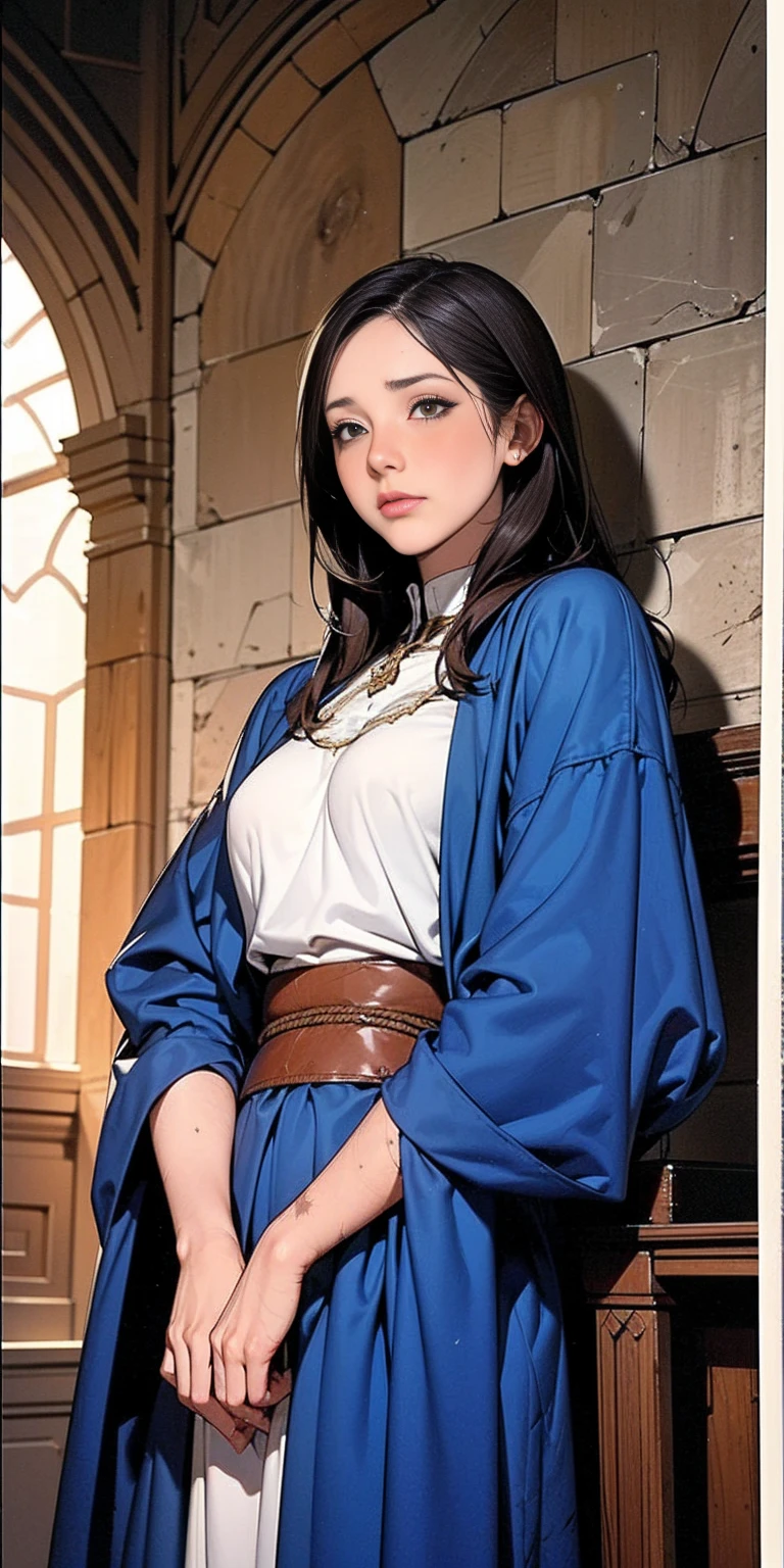 Women in Medieval Fantasy、Queen&#39;s Blade、 (In prison:1.5), Dimly lit room:1.5、Mr..々Hairstyle,night, detailed aspects,  ((Tied up with rope:1.5))、Huge breasts、Big Ass、Brown Hair、Wide waist、His hands are tied、Sexy Lingerie、One Woman、Wet with sweat、(have whiplash scars on their skin:1.5)