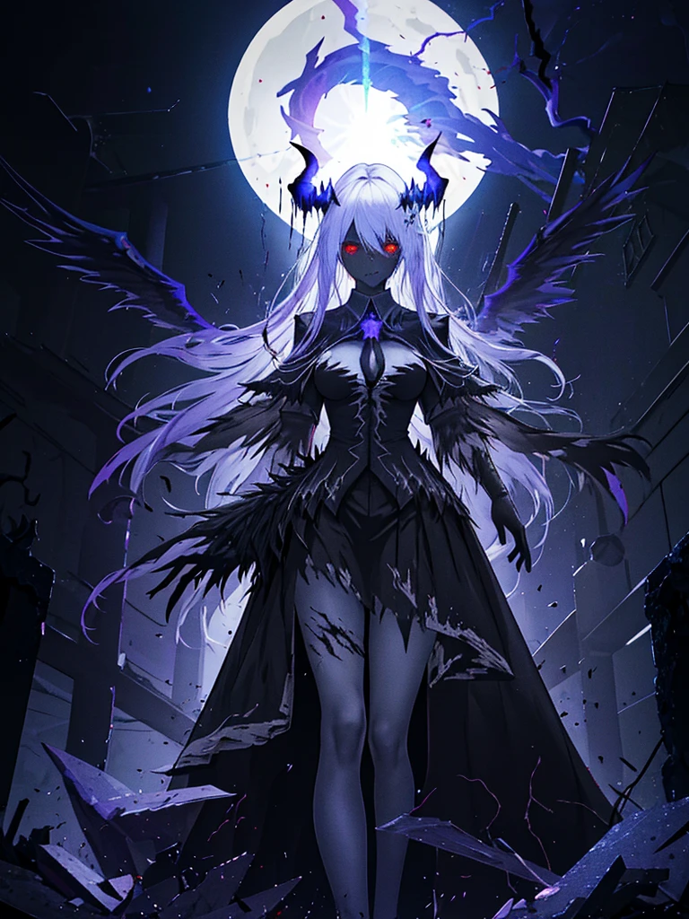 (dark skin), (demon horns), large breasts,
Immortal temptation takes over my mind
Condemned
Fallen weak on my knees, summon the strength
Of mayhem
I am the storm that is approaching
Provoking black clouds in isolation
I am reclaimer of my name
Born in flames, I have been blessed
My family crest is a demon of death
Forsakened, I am awakened
A phoenix's ash in dark divine
Descending misery
Destiny chasing time
Inherit the nightmare, surrounded by fate
Can't run away
Keep walking the line between the light
Led astray
Through vacant halls I won't surrend5r
The truth rev5aled in eyes of ember
We fight through fire and ice forever
Two souls once lost, and now they remember
I am the storm that is approaching
Provoking black clouds and isolation
I am reclaimer of my name
Born in flames, I have been blessed
My family crest is a demon of death
Forsakened, I am awakened
A phoenix's ash in dark divine
Descending misery
Destiny chasing time
Disappear into the night
Lost shadows left behind
Obsession's pulling me
Fading, I've come to take what's mine
Lurking in the shadows under veil of night
Constellations of blood pirouette
Dancing through the graves of those who stand at my feet
Dreams of the black throne I keep on repeat
A derelict of darkness, summoned from the ashes
The puppetmaster congregates all the masses
Pulling strings, twisting minds as blades hit
You want this power? Then come try and take it
Beyond the tree
Fire burns
Secret love
Bloodline yearns
Dark minds embrace
Crimson joy
Does your dim heart
Heal or destroy?
Bury the light deep within
Cast aside, there's no coming home
We're burning chaos in the wind
Drifting in the ocean all alone