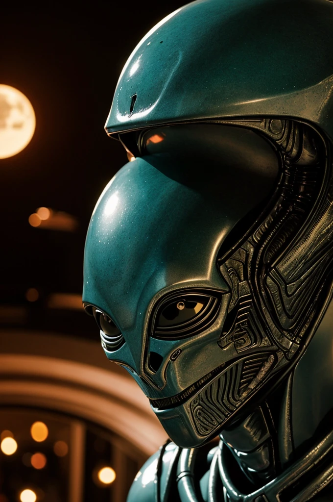 image of an alien in love with a human