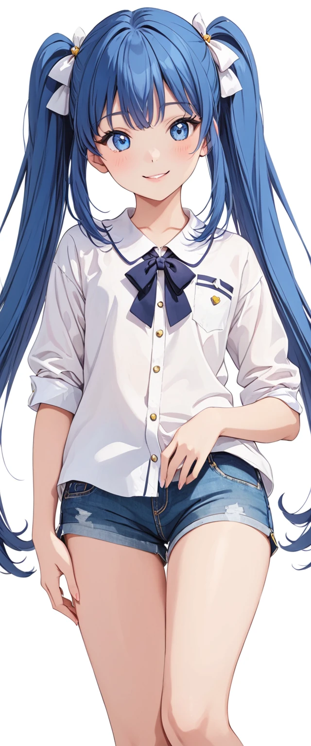 (sweaty skin) (standing, in the Fukuoka hakata city), (pov close up face) (solo:2, 15 yo forehead blue hair long hair panic:1.4 girl), (((heart shaped pupils blue eyes))), hand put on own chest, in a summer school sailor suit, skirt, BREAK, perfect anatomy, masterpiece, best quality, 16k, beautiful detailed grow, daydreaming expression.