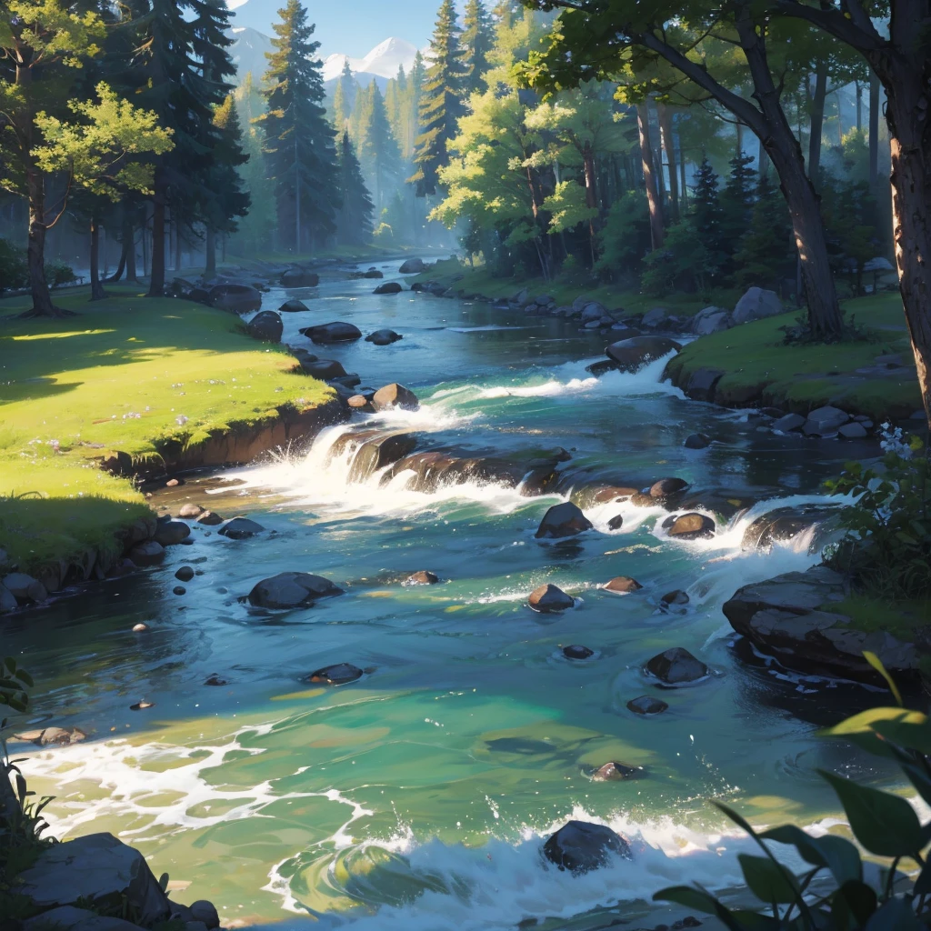 view of magical river full of rune