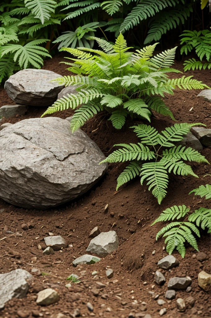 Soil that has mother rocks, I have ferns

