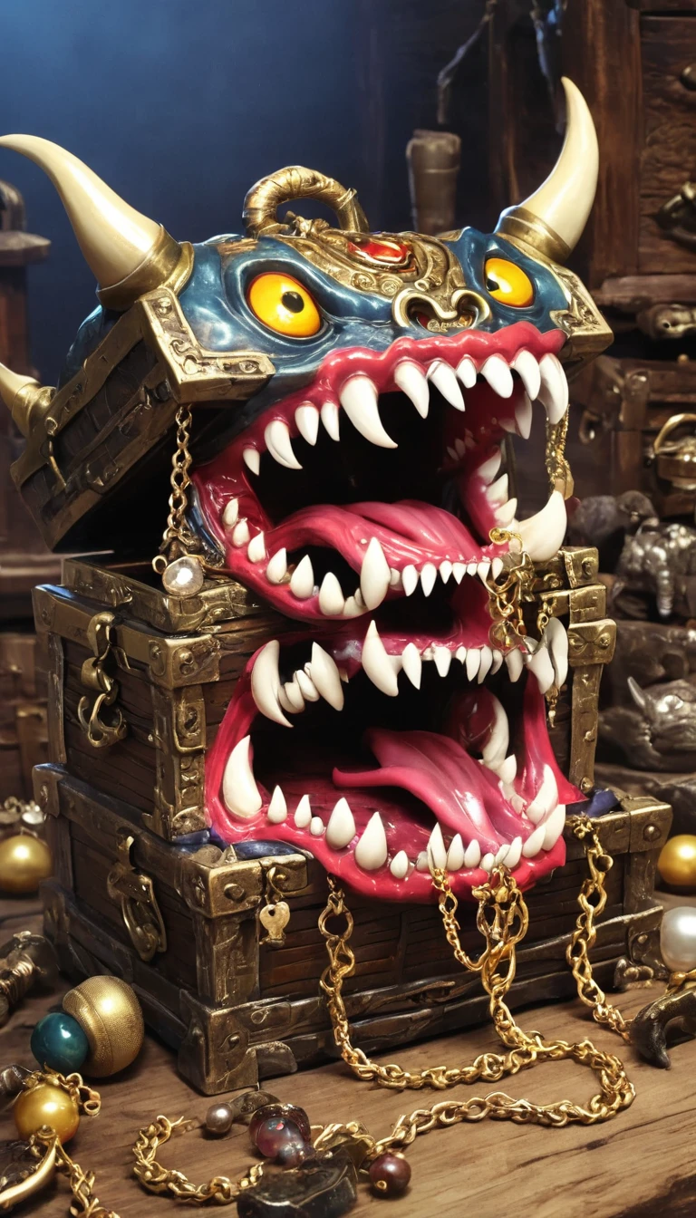 imitate,Treasure Box Monster,teeth,Tongue,Jewelry