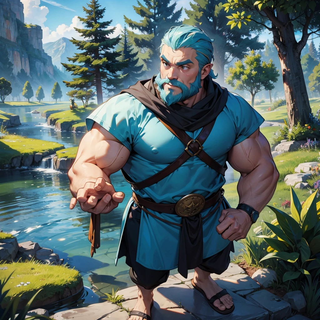 water dwarf with nature medieval fit