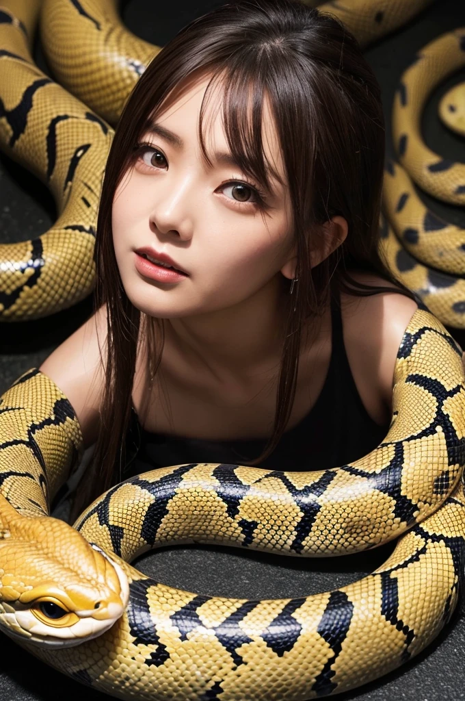 god々しく輝くgod様 The face is scary Wearing a snake