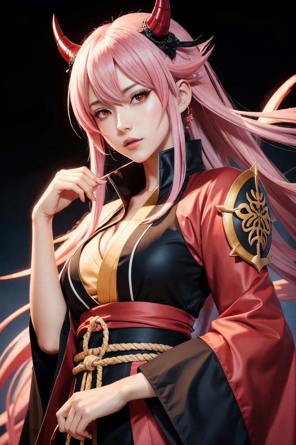 anime style, Rengoku Demon Slayer, vivid colors,CG anime
