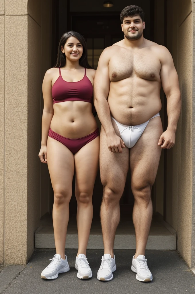 6'2 feet and 100kg boy and 4'11 feet 80 kg girl