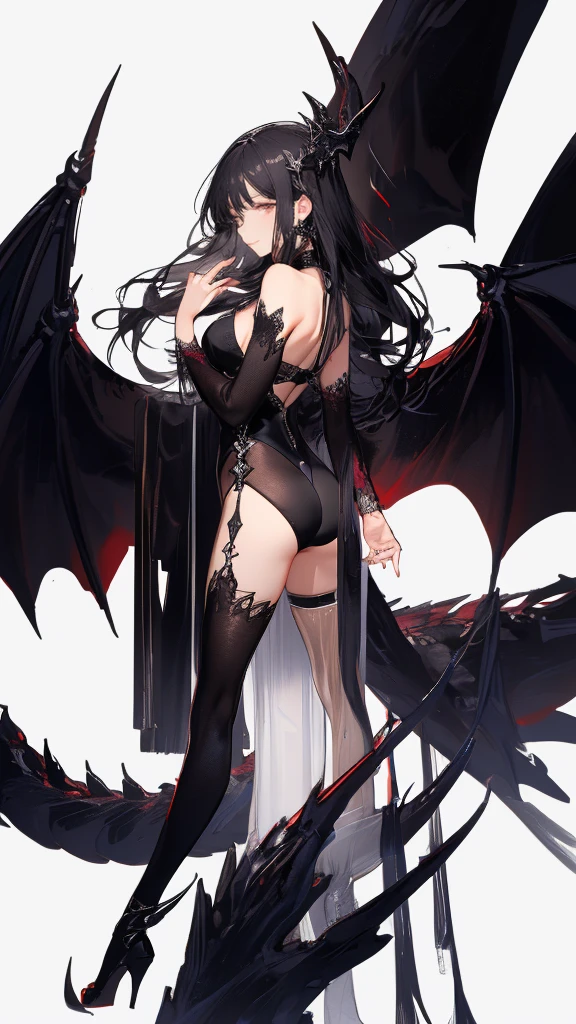 masterpiece, Highest quality, Observe the audience, length Hair, Fresh, (Wavy Hair:0.7),
White Theme, ((((Grey Ruins,)))),Human whole body,See-through leotard,Front view,Side view,Back view,Crimson Eyes,Bright Eyes,length, Pure white straight hair,Small breasts、A light smile,(Cowboy Shot),Ultra-high resolution,Accurate,Very detailed,Awards,Attention to detail,Highest quality,8K、High leg leotard、Doomsday of the World、Black Dragon、Sexy beauty、Big Breasts