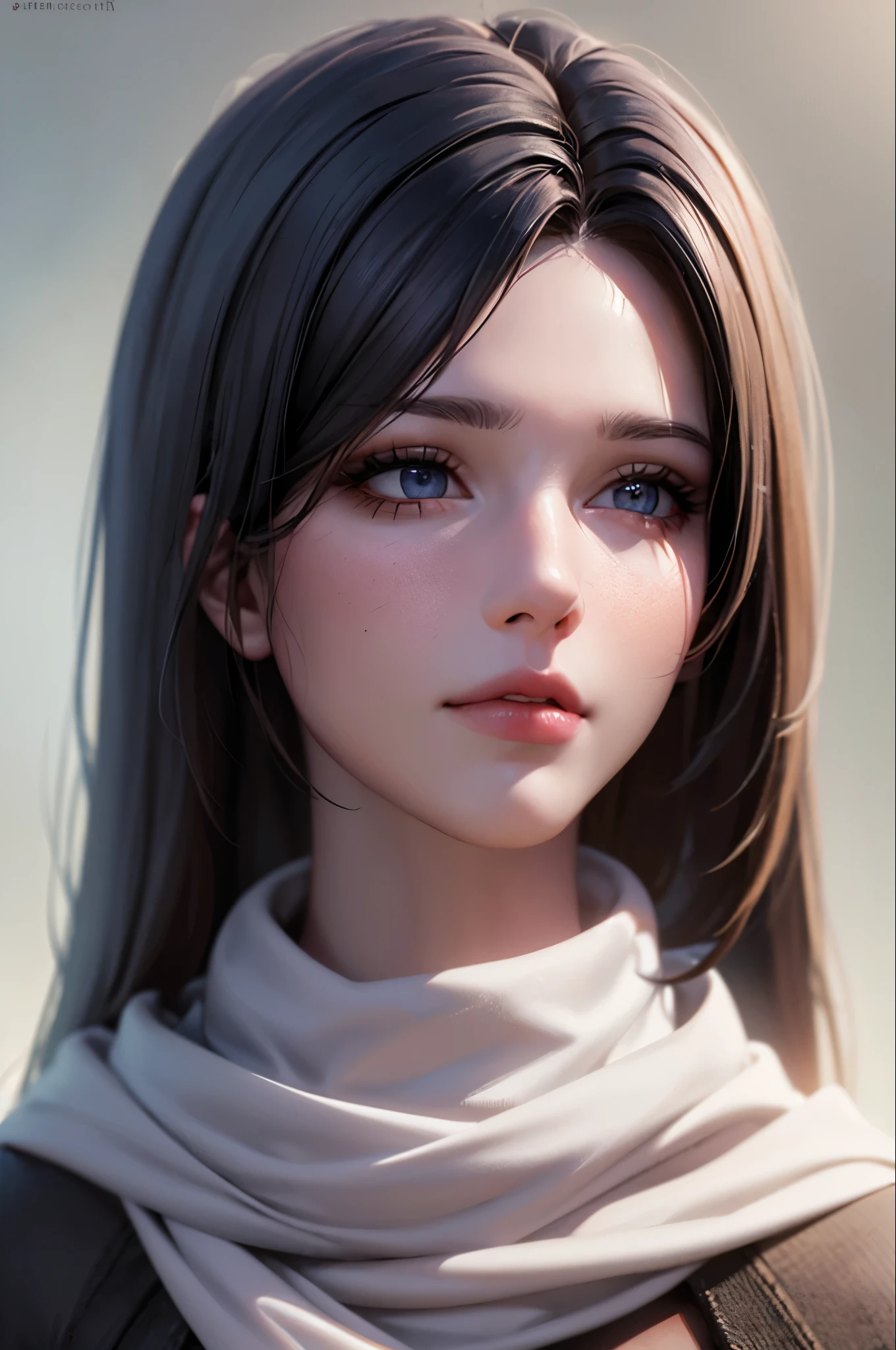 Arabian woman with long hair wearing hat and scarf, Realistic Digital Art 4K, Realistic Digital Art 4K, Soft Portrait Shot 8k, photoRealistic art style, photoRealistic beautiful face, Cinematic realistic portraits, Beautiful digital art, Realistic beautiful face, Realistic art style, 3d rendering character art 8k, Beautiful realistic face, Amazingly realistic graphics