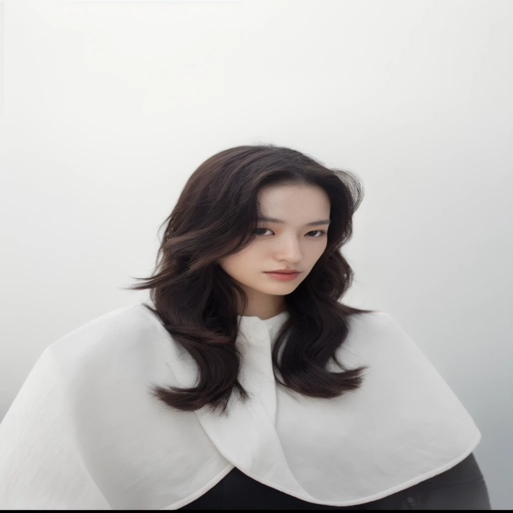 Best Quality, 8k, Masterpiece, (Portrait: 1.3), (photo realistic:1.4), (hyper realistic:1.4), Sharp Focus, looking at viewer, (smoother lighting:1.1), (increase cinematic lighting quality:0.9), realistic lighting, backlighting, light on face, ray trace, (brightening light:1.2), (Increase quality:1.4), sharp detail, (best quality real texture skin:1.4), finely detailed eyes, black_eyes, finely detailed face, 25 year old Korean woman