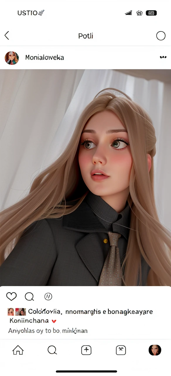 there is a woman with long hair and a tie on, moleksandra shchaslyva, julia gorokhova, angelina stroganova, alina ivanchenko, anastasia ovchinnikova, viktoria gavrilenko, sofia emelenko, Aleksandra Waliszewska, full - face close - up portrait, maria panfilova