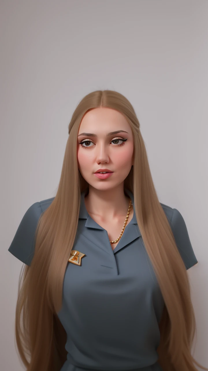 there is a woman with long hair and a tie on, moleksandra shchaslyva, julia gorokhova, angelina stroganova, alina ivanchenko, anastasia ovchinnikova, viktoria gavrilenko, sofia emelenko, Aleksandra Waliszewska, full - face close - up portrait, maria panfilova