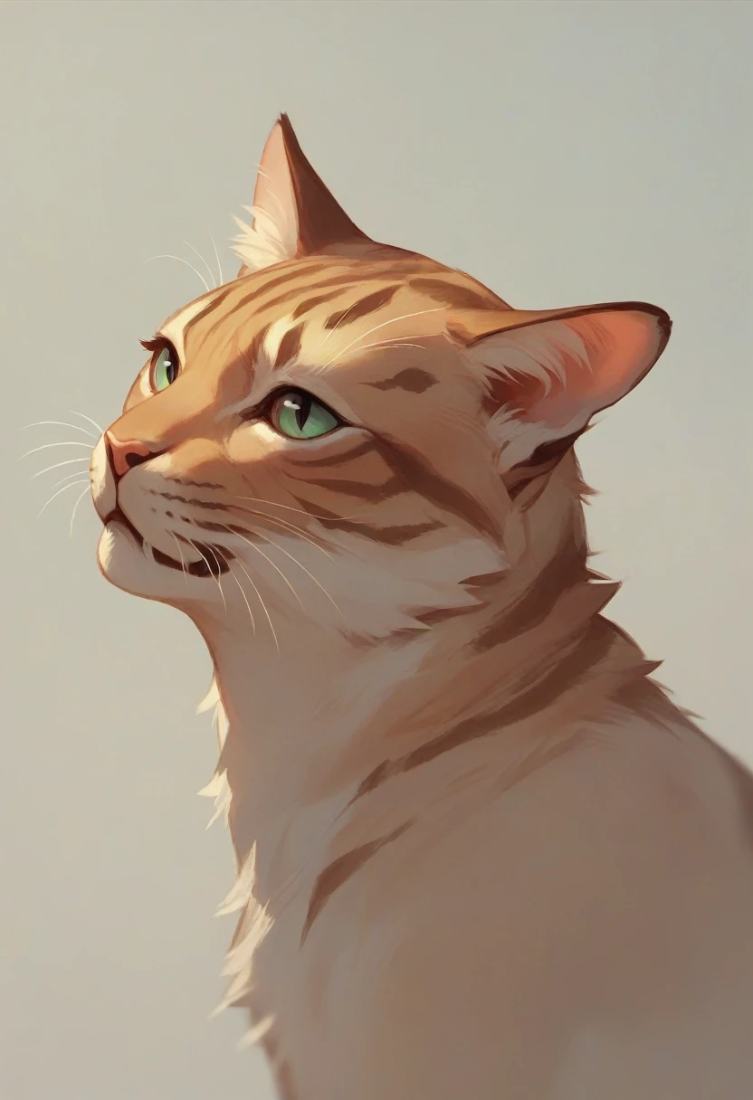 Strong looking cat