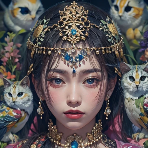 that'that'it's raining, c that、Hair flow、 ((highest qualthaty、masterpiece、8K、Best image qualthaty、Ultra-high resolution、Award-winning works)、(Accurate anatomy:1.1)、(Look at me and smile:1.1)、Shining fair skin wthath Ultra-high resolution、The most detailed face、Ultra-high resolution detailed face、Ultra-high resolutionの髪の毛、(Ultra-high resolutionの煌めく瞳:1.1)、Beautiful face drawn in every detail、ancient gothic costume , Chest to chest, tattoo, Next to him is a real owl