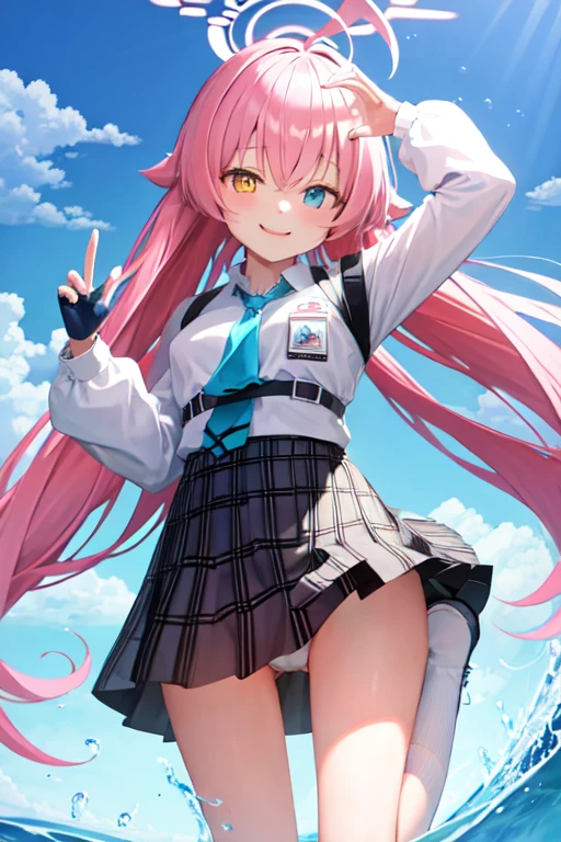masterpiece, Highest quality, Super detailed, One girl, Hoshino, smile, Are standing, Outdoor,
比基尼,	jumping