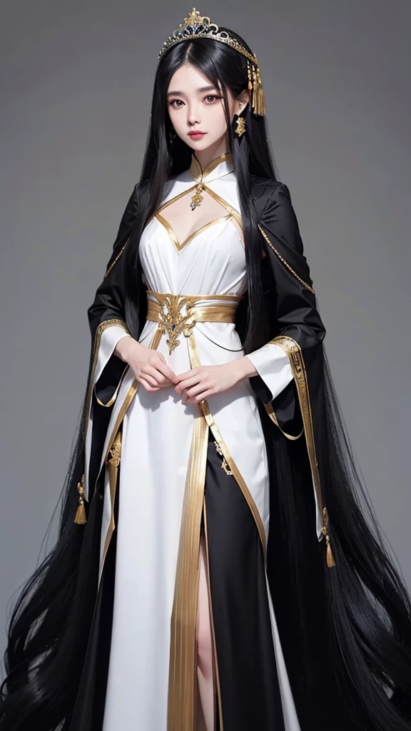 สาวสวยTwo meter long hair, long black hair, suitผู้หญิงwhite, (dress up as a woman'suit, business woman'suit, white), (suitผู้หญิงwhite), (เสื้อเชิ้ตwhite), (Thai women'short black tie), (military rank insignia), (Short pencil skirtwhite), tight, (Dynamic posts), full body, (big breasts, thin body, small waist, hips raised, small thighs, Long legs), A gigantic rift, รองเท้าhigh-heelsสีดำ, (Short pencil skirt, white), (Wearing a white businessuit, สูทbusiness womanwhite), tight, military regalia, เสื้อwhite, กระโปรงwhite, Two suit buttons, Two meter long hair, suitเข้ารูป, เสื้อสูทwhiteทรงธรรมดารัดรูป, black shoes, high-heels, high-heelsสีดำ,