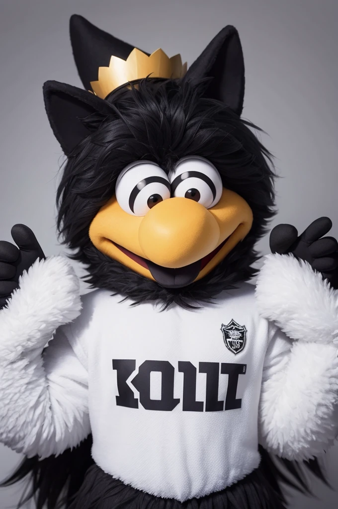 What if the Santos FC mascot was a muppets wearing black and white clothes?