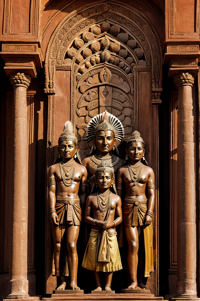 Three head indian god