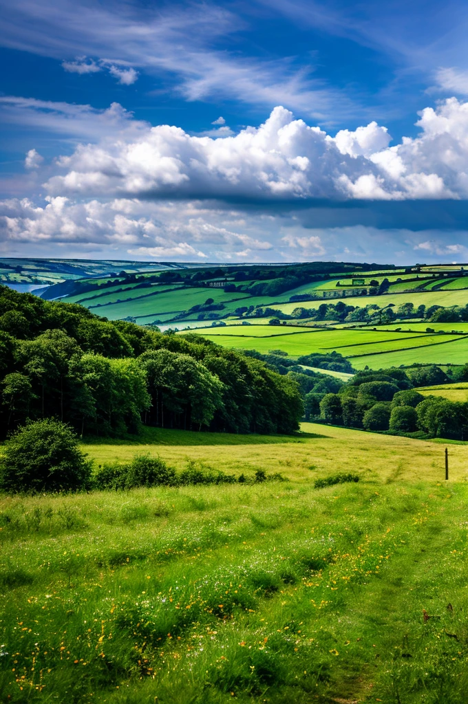 Original landscape,Sky and clouds,Tyndall effect,A country road,Colorful hot air balloon,High quality desktop wallpaper, Verdant forest, Detailed field properties, Beautiful English countryside, Stunning scenery, Rolling Hills, Landscape Wallpaper, Lush countryside, Green forests, Stunning scenery, Green fields in the background, High quality wallpaper, Beautiful wallpapers,Ultra high quality,Ultra HD,Ultra-high resolution