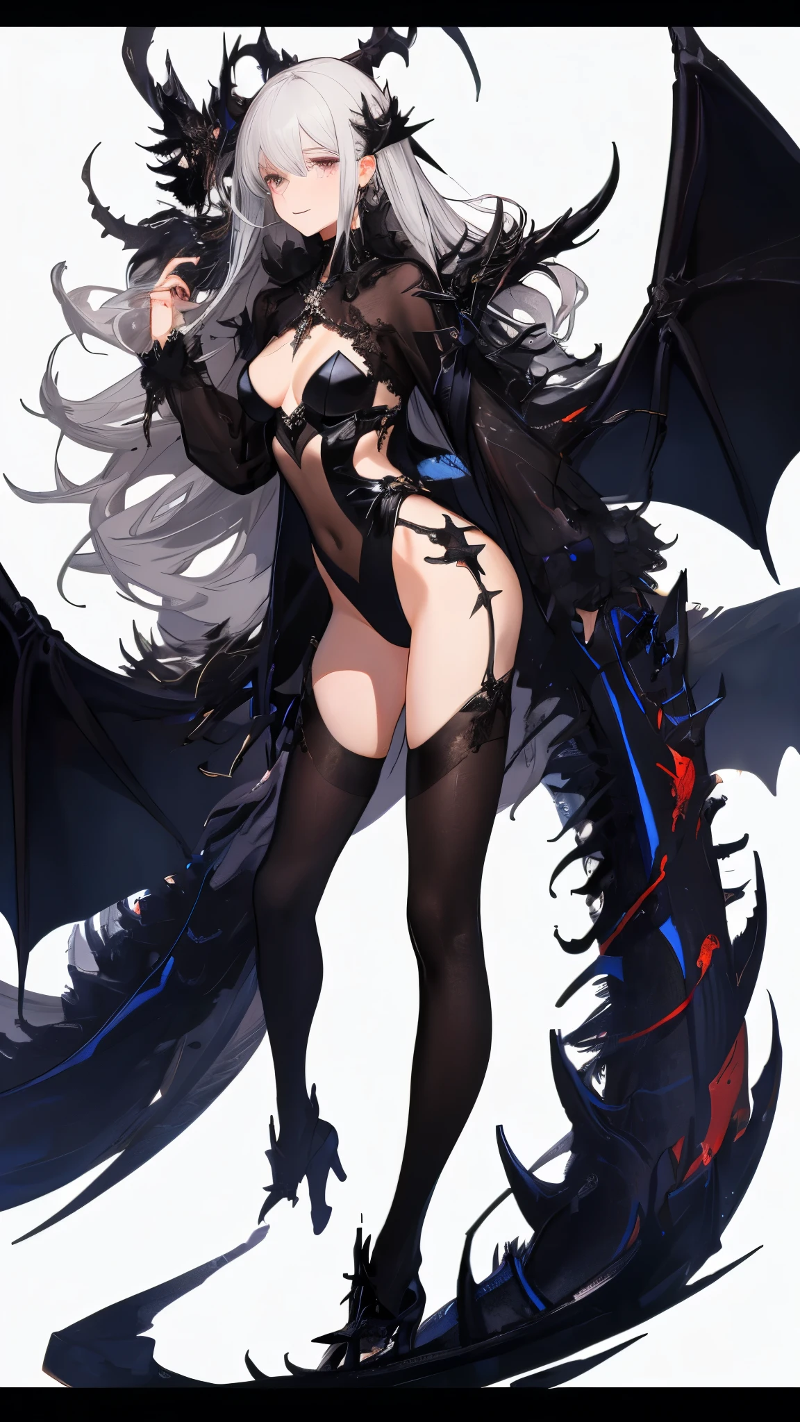 masterpiece, Highest quality, Observe the audience, length Hair, Fresh, (Wavy Hair:0.7),
White Theme, ((((Grey Ruins,)))),Human whole body,See-through leotard,Front view,Side view,Back view,Crimson Eyes,Bright Eyes,length, Pure white straight hair,Small breasts、A light smile,(Cowboy Shot),Ultra-high resolution,Accurate,Very detailed,Awards,Attention to detail,Highest quality,8K、High leg leotard、Doomsday of the World、Black Dragon、Sexy beauty、Big Breasts