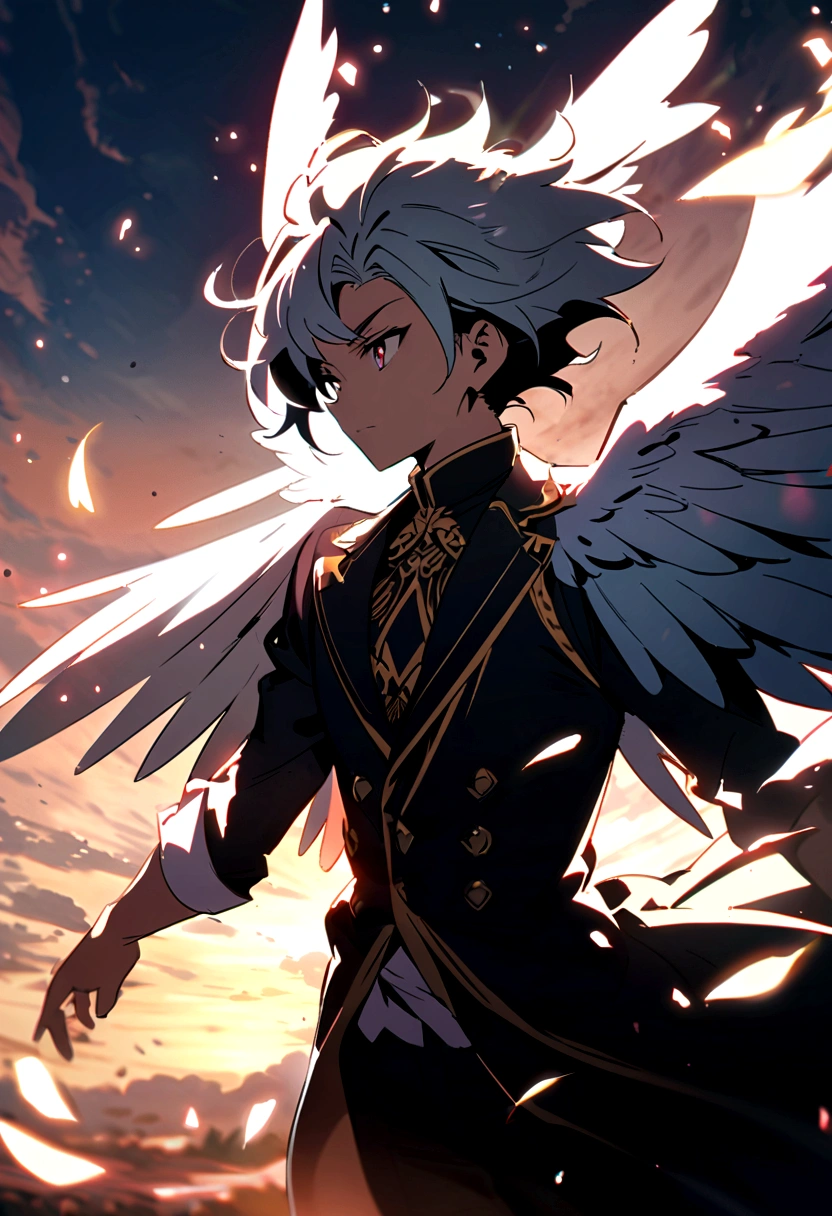 Anime Style boy Large wings