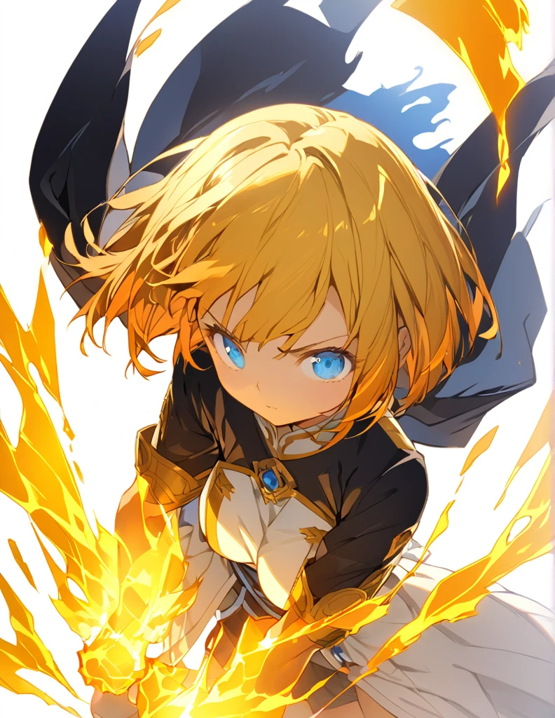 傑作
A girl fighting with golden flames (Short Bob Hair:1.4),(blue eyes)glowing flame big tits golden flame on fist Fist Shines