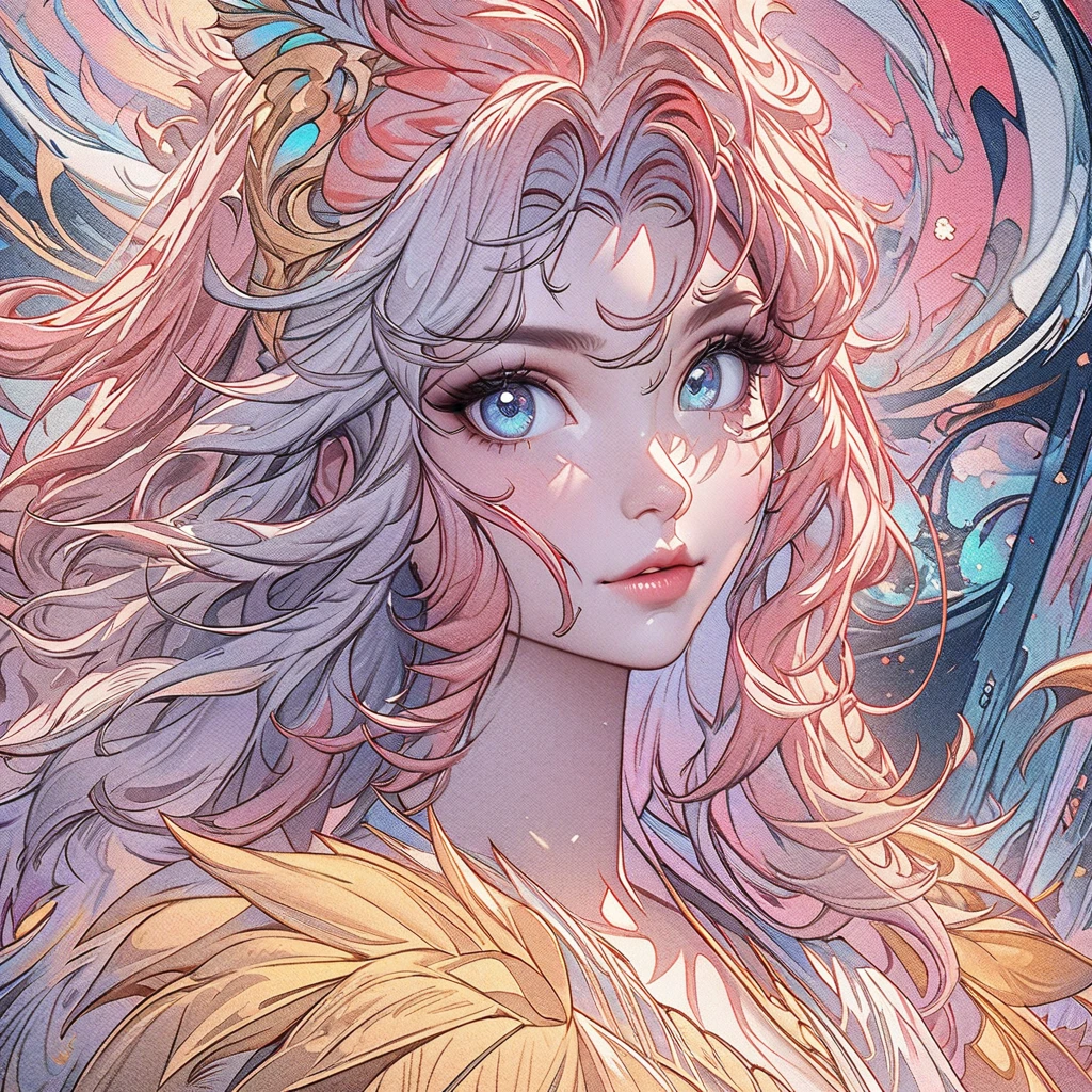 anime aestetics, a close up of a woman with red hair and a yellow dress, beautiful character painting, beautiful digital illustration, beautiful digital artwork, stunning digital illustration, beautiful digital painting, cute detailed digital art, gorgeous digital painting, beautiful fantasy art portrait, fantasy art style, 4k highly detailed digital art, alena aenami and artgerm, detailed painting 4 k