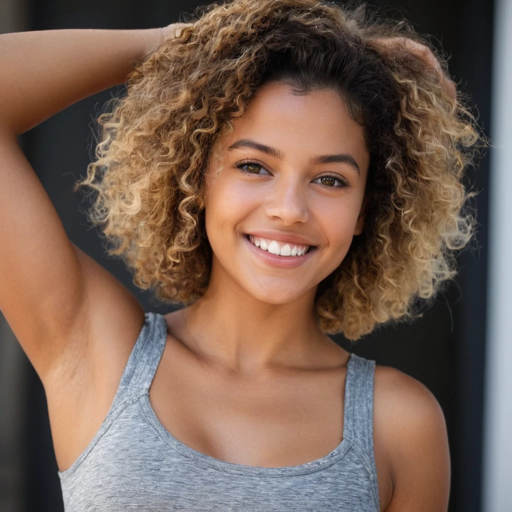 (tir lointain, Tout le corps:1.3) photo d'un souriant, (bouche fermée:1.5) jeune femme albanaise de 22 ans avec des cheveux noirs ondulés moyens, Gris grands yeux, Visage rond, nez proéminent, mâchoire large, large bouche, Sourcils épais, menton fort, (Des petits seins:1.3), cul tonique, (ongles manucurés:1.1),.
Elle porte un (Orange Sheer crop top et leggings:1.1).
Elle pose face à la caméra, dans une salle de bain avec (électronique:0.5) et (Bâtiments:0.5) En arrière-plan. midi, sombre.
éclairage cinématographique, couleurs vives, texture de peau détaillée, Texture de tissu détaillée, beau visage parfait et détaillé, détails complexes et nets, ultra haute résolution
