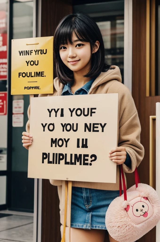 Pompompurin holding a sign that says will you be my boyfriend?