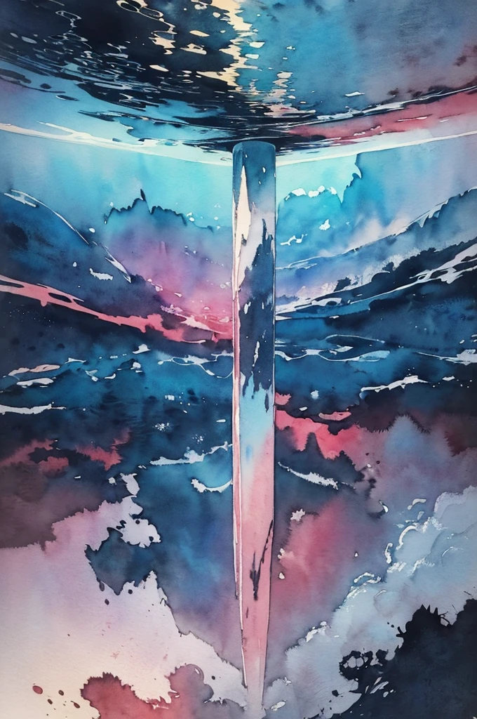 (((Ink and watercolor))),((Highest quality)), (masterpiece:1.5), (8k CG wallpaper), (A vast world of lies, False Sky, Real Girls, Abstract: 1.4),(masterpiece:1.3),(fluorescence, Complex, Surreal, Breathtakingly beautiful, can'can't believe it, quiet, Tranquility),(Highest quality),(Very detailedな, High resolution, Very detailed:1.5), One Girl, Silver Hair, blue eyes, Look to the side, Cool face, kimono, temporary, Ink Painting