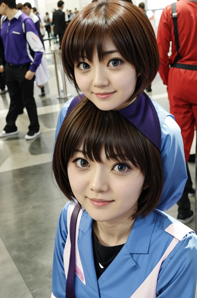 Kana hanazawa en cosplay de Evangelion