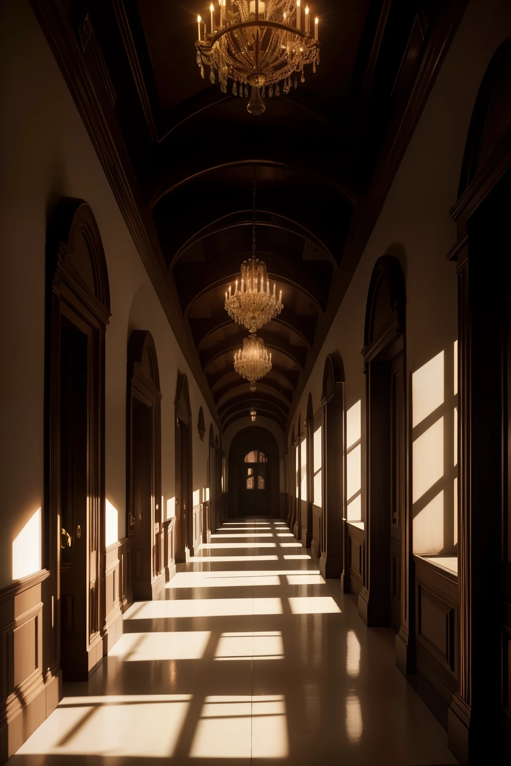 The friends hesitantly traverse the mansion's dimly lit corridor, their faces illuminated by an eerie mix of dread and excitement. The gloomy hallway extends endlessly, shrouded in shadows that dance on the worn-out walls.

This scene, captured in exceptional quality, boasts a textured 8K resolution with intricate details that heighten the suspense. It exudes a soft cinematic light, creating a captivating atmosphere thanks to the high dynamic range (HDR) technique. The focus is sharp, ensuring every detail is visible, making it a true masterpiece.

This illustration, reminiscent of a premium photograph, was captured with the Canon