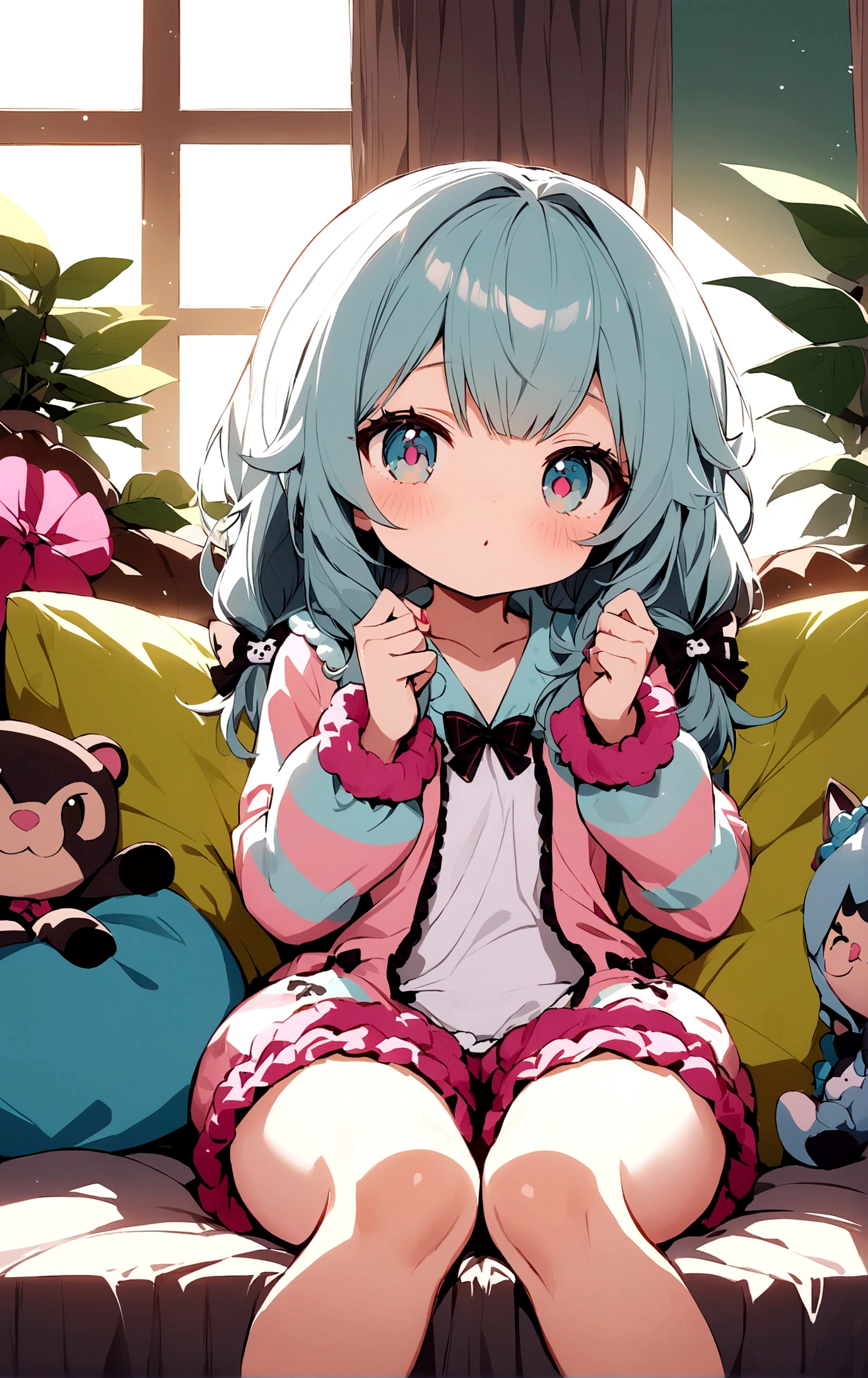Mischievous loungewear cute girl 