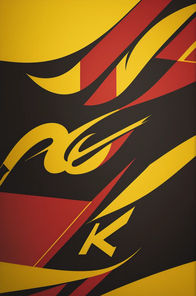 Mallandra written banner, red and yellow color