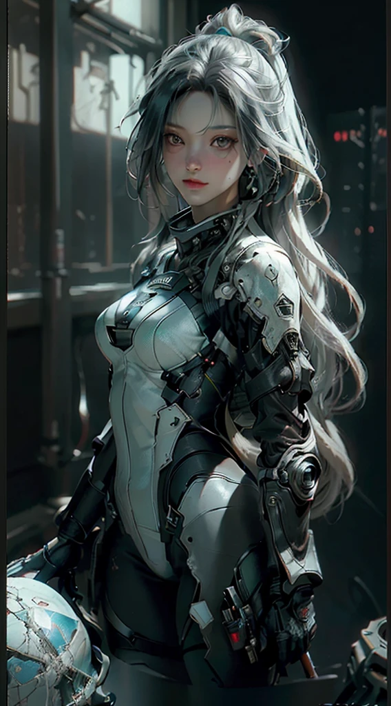 ((Best quality)), ((masterpiece)), (detailed:1.4), 3D, an image of a beautiful cyberpunk female,HDR (High Dynamic Range),Ray Tracing,NVIDIA RTX,Super-Resolution,Unreal 5,Subsurface scattering,PBR Texturing,Post-processing,Anisotropic Filtering,Depth-of-field,Maximum clarity and sharpness,Multi-layered textures,Albedo and Specular maps,Surface shading,Accurate simulation of light-material interaction,Perfect proportions,Octane Render,Two-tone lighting,Wide aperture,Low ISO,White balance,Rule of thirds,8K RAW,
