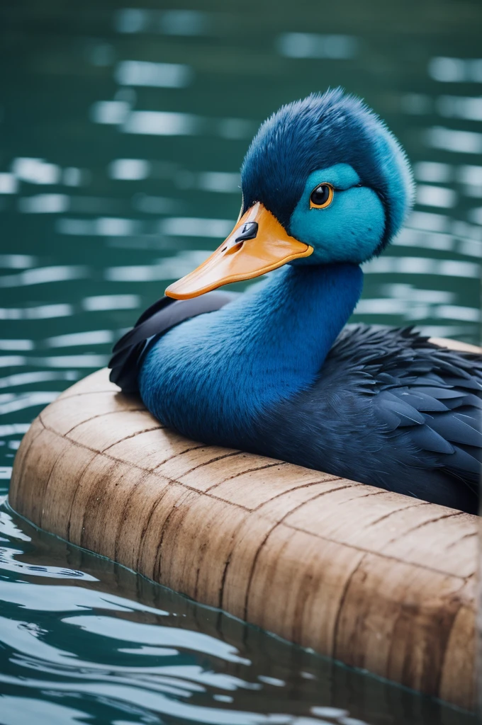 Create a blue duck