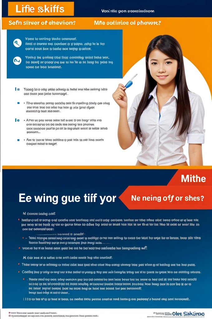 Poster on life skills in english in power point